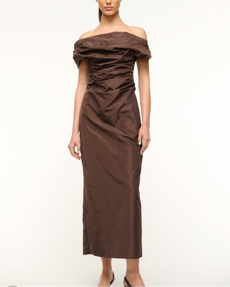 Staud Brown Andrea Dress - Image 5
