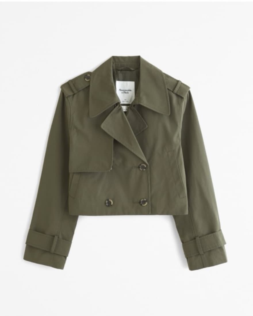 Abercrombie & Fitch Cropped Trench Coat - Image 3