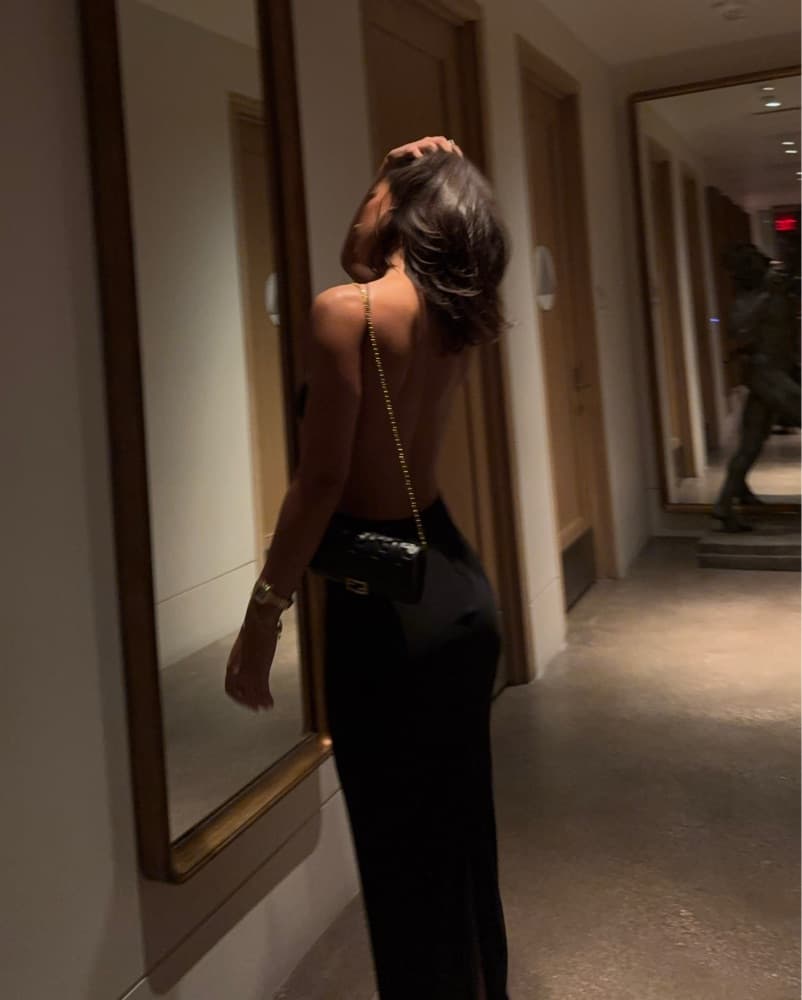 Black Backless Dress  - Image 6