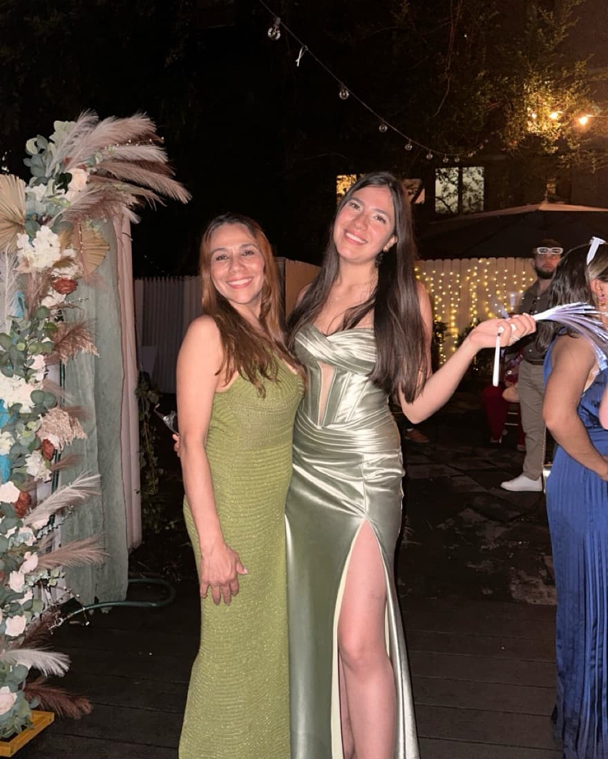 Elegant Sage Green Satin Gown - Image 4