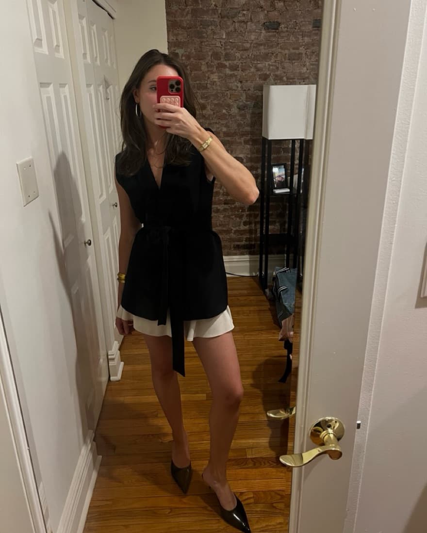 Zara Belted Blazer Tank  - Image 1