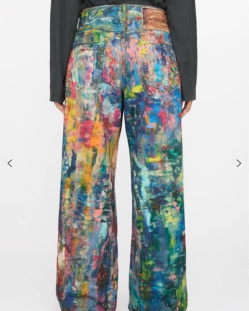 Ance Studios Vibrant Artsy Denim Pants - Image 3