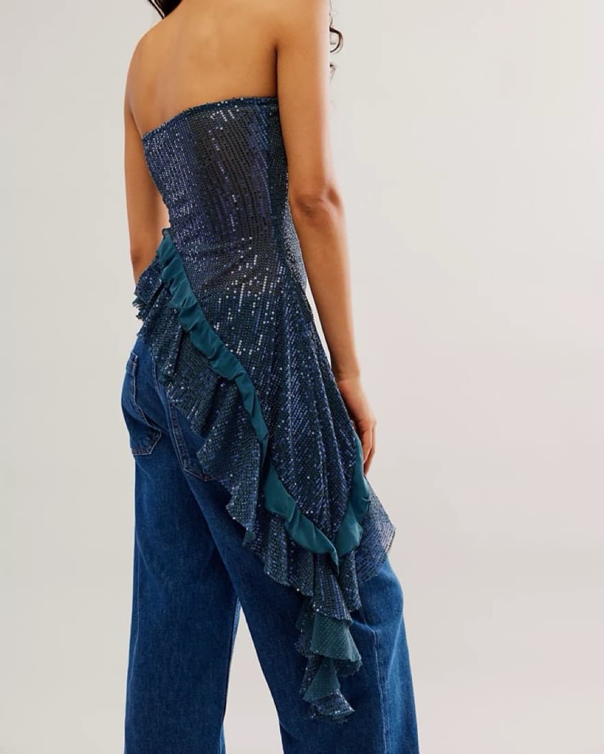 Taylor Sequin Tube Top - Image 2