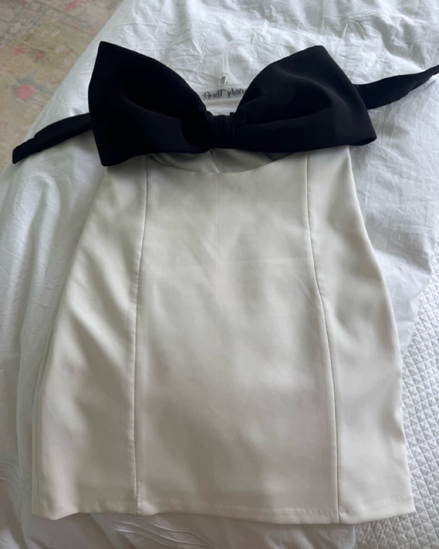 Zara strapless bow dress - Image 2