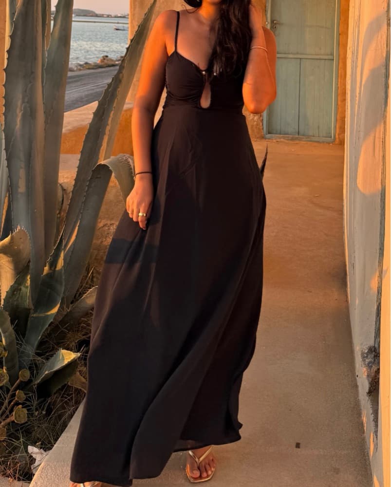 Black Christopher Esber inspired Cut-Out Dress - Image 2
