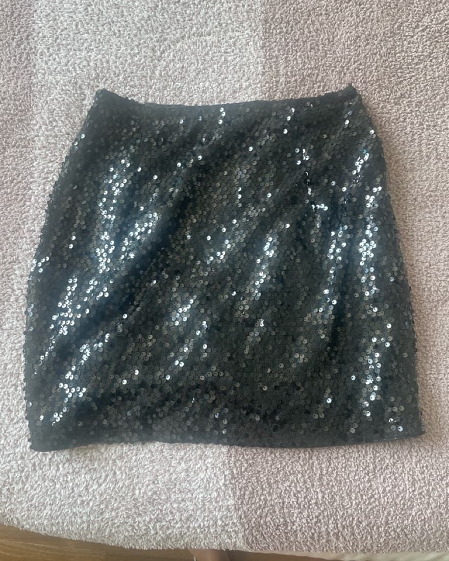 Black Sequin Skirt  - Image 2