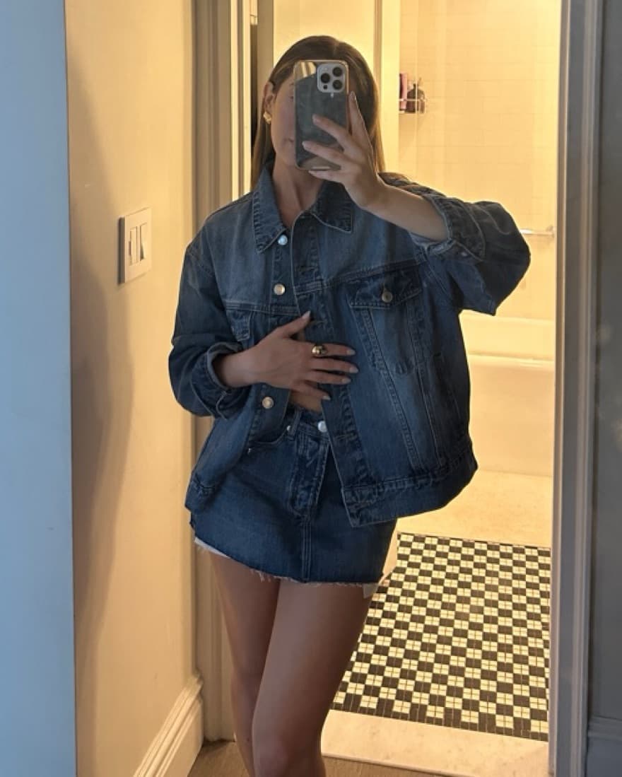 Parke Denim Mini Skirt - Image 5