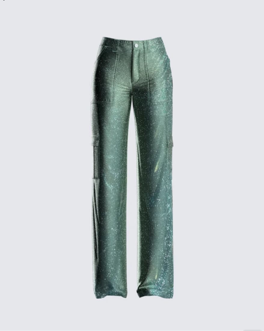 Shimmer Cargo Pants - Image 2