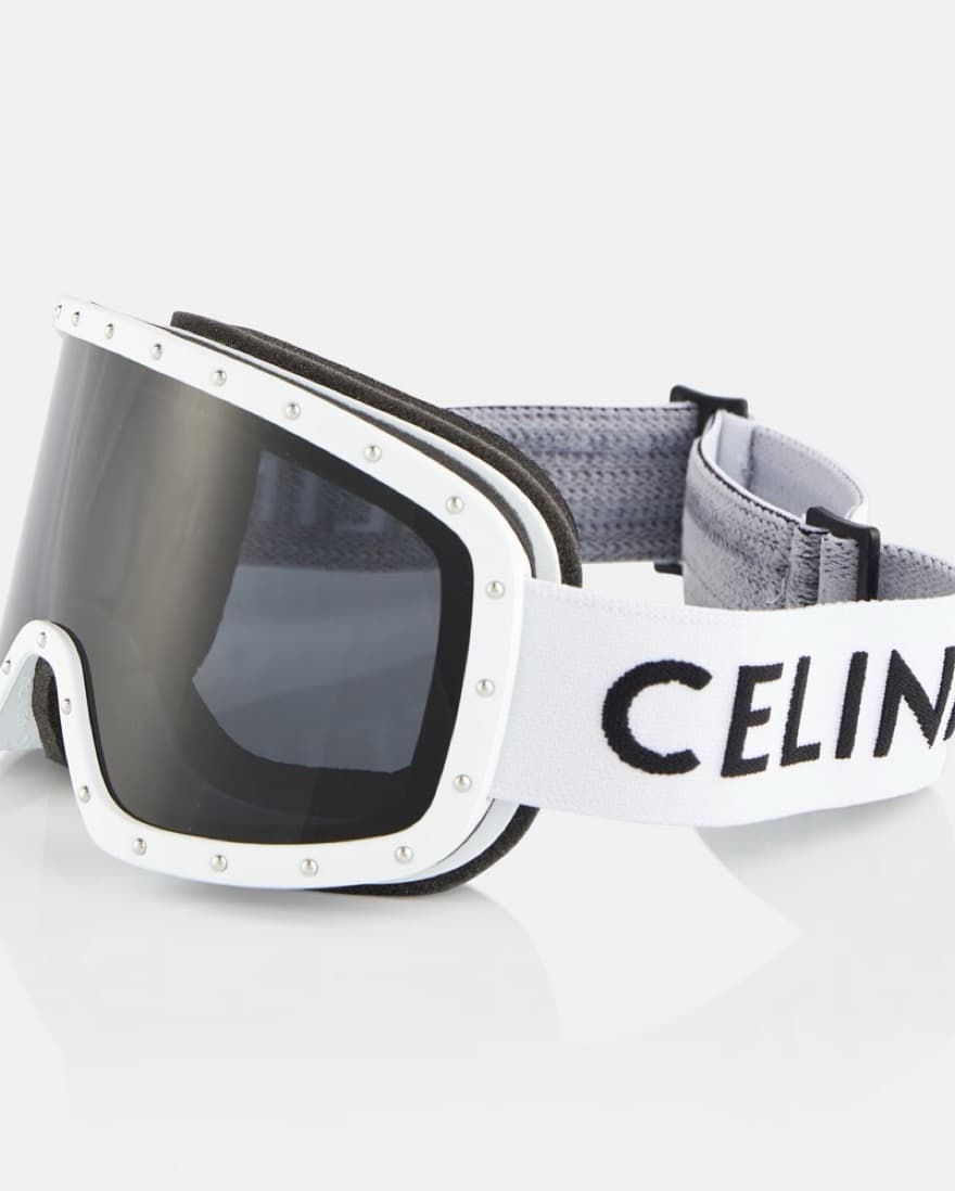 Celine White Ski Goggles - Image 1