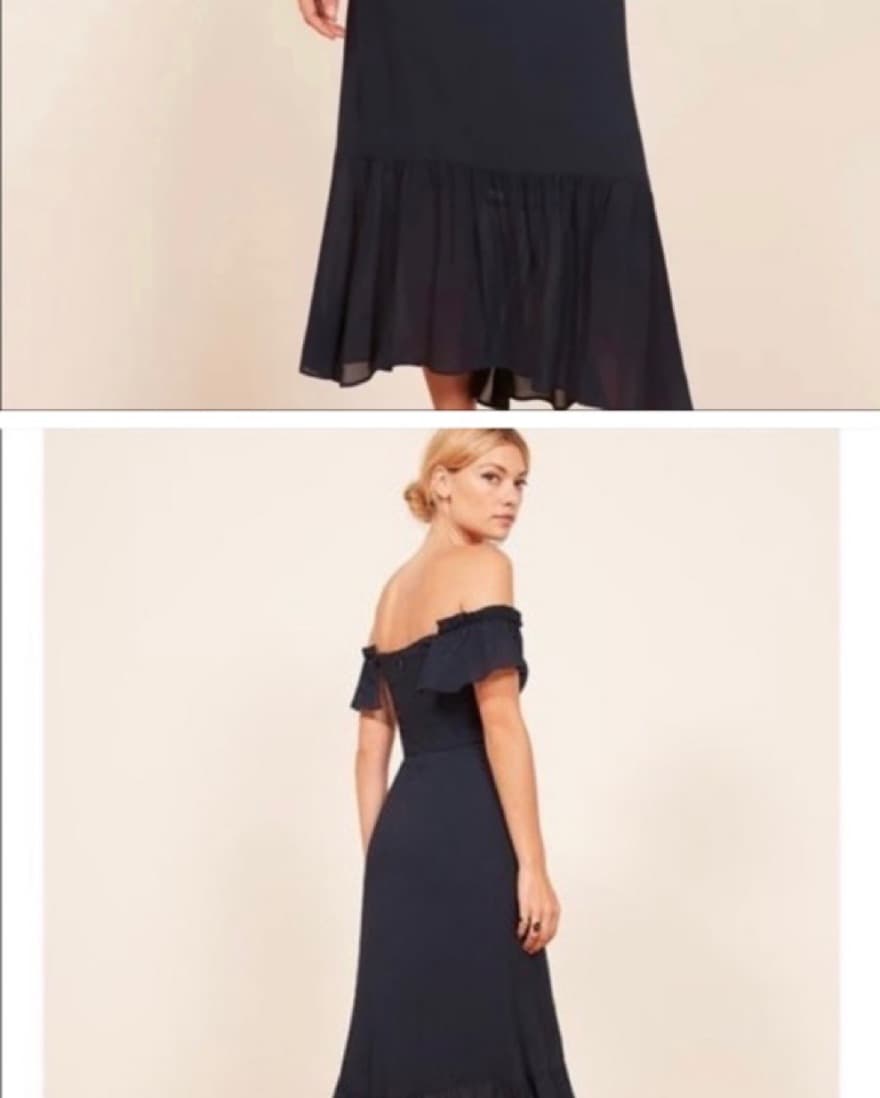 Navy Reformation Butterfly Dress - Image 2