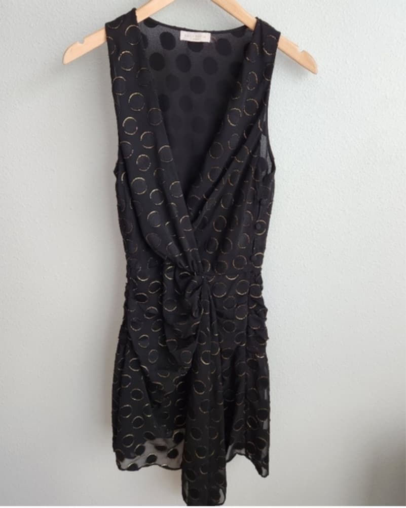 Black And Gold Cocktail Dress - Image 2