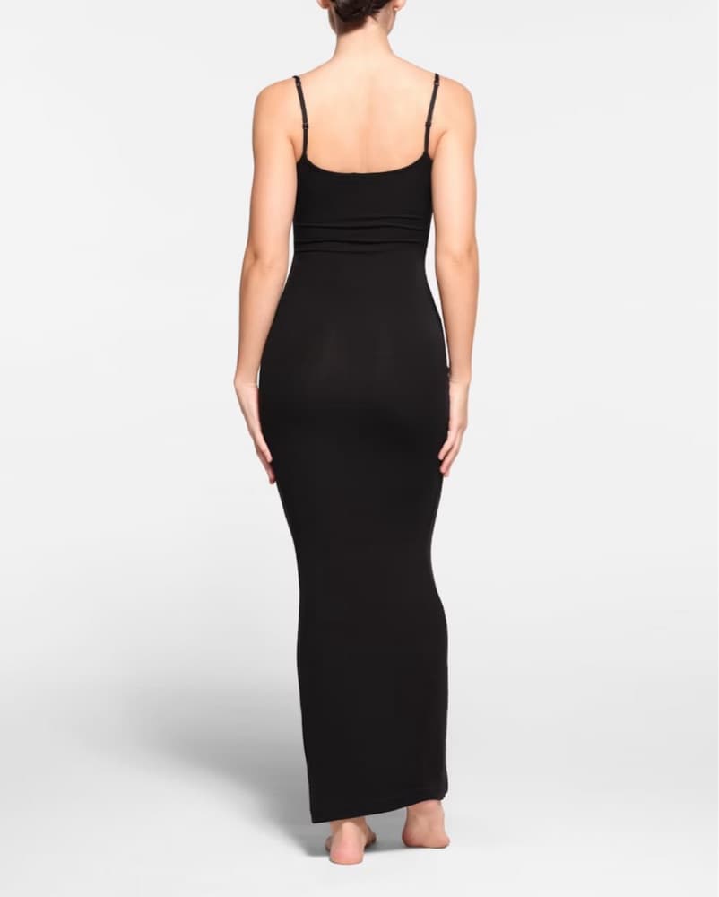 Skims Long Slip Dress Onyx - Image 3