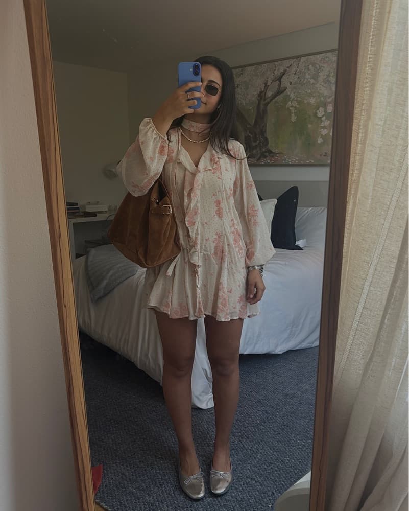 Free People mini shift Dress  - Image 3