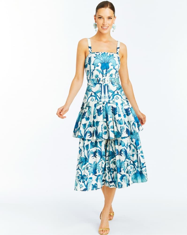 Mestiza Blue And White Virginie Dress - Image 3