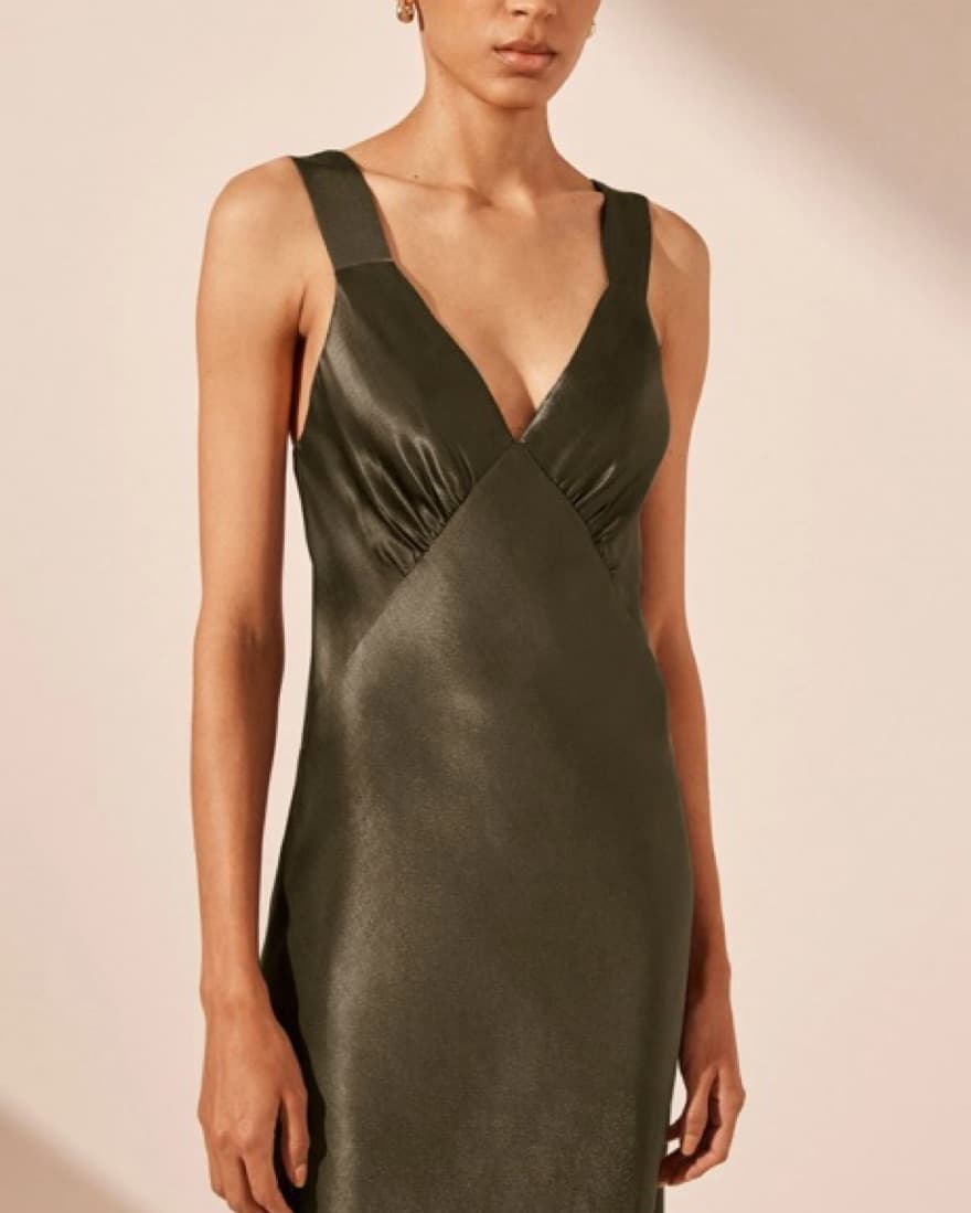 Shona Joy La Lune Plunged Midi Dress - Image 6