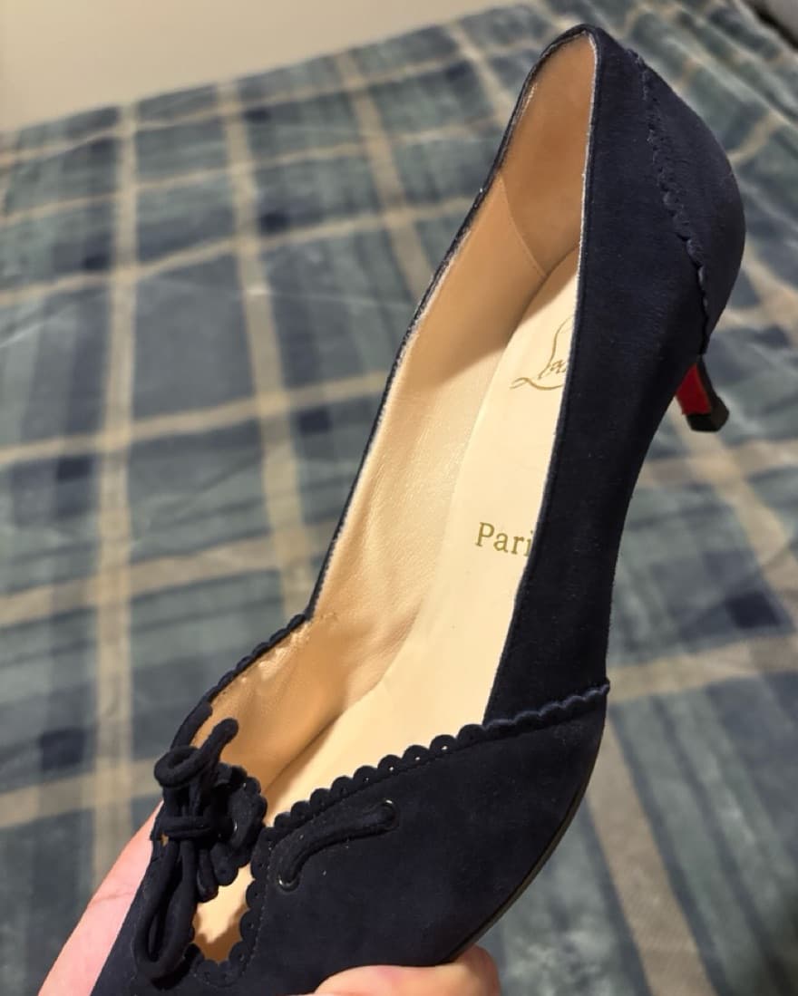 Christian Louboutin Suede Pump - Image 5