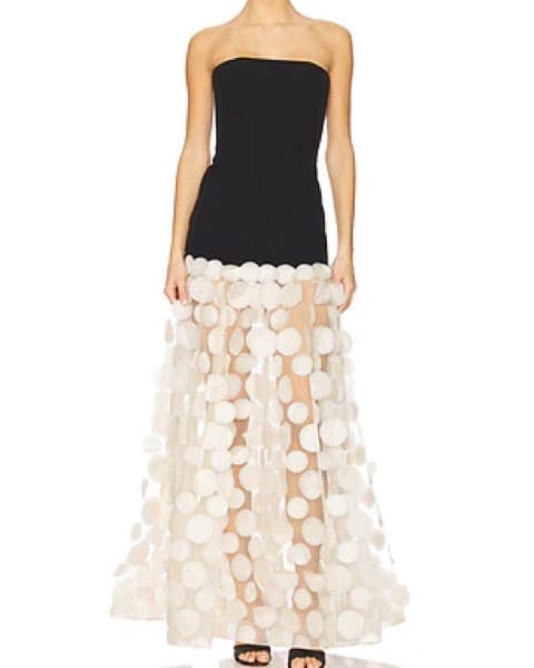 Bronx And Banco Black Strapless Gown - Image 6