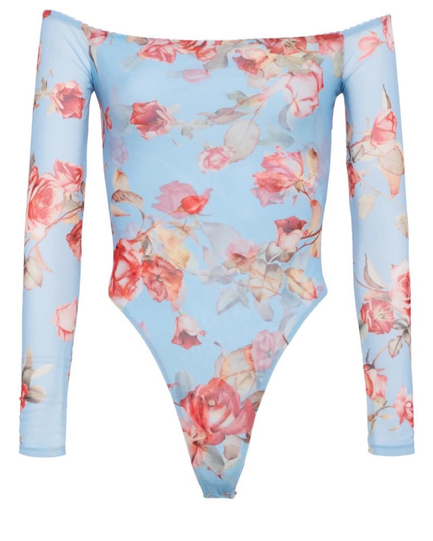 Off-The-Shoulder Bodysuit & Skirt Set - Image 4