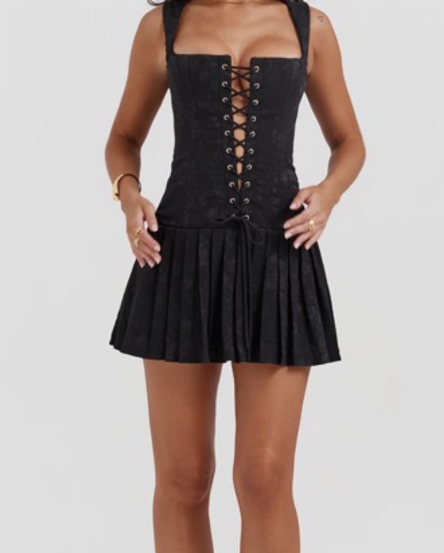House Of CB - Talia Pleated Mini Dress  - Image 4
