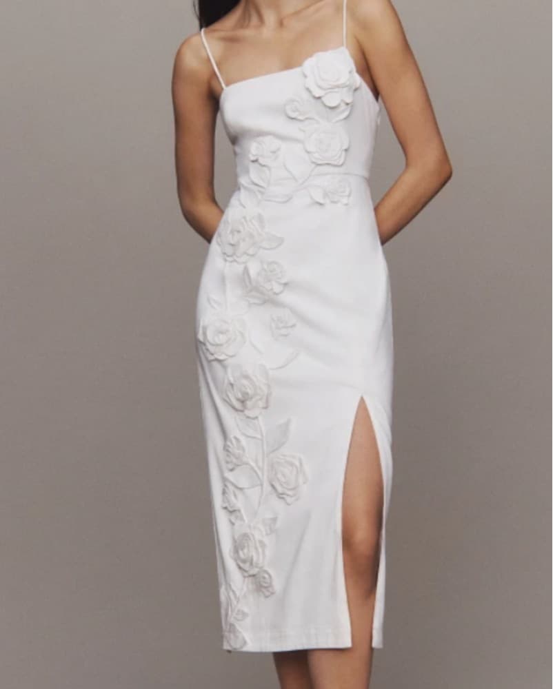 BHLDN Cascading Floral Midi Dress - Image 1