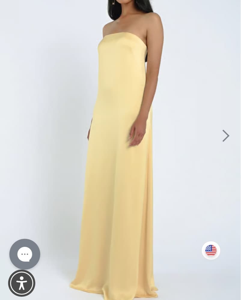 Jenny Yoo Butter Yellow Dress  - Image 3
