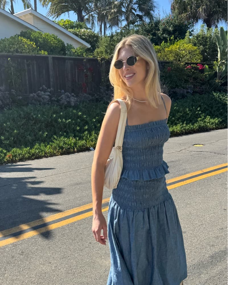 Madewell Ruched Denim Skirt Set  - Image 1
