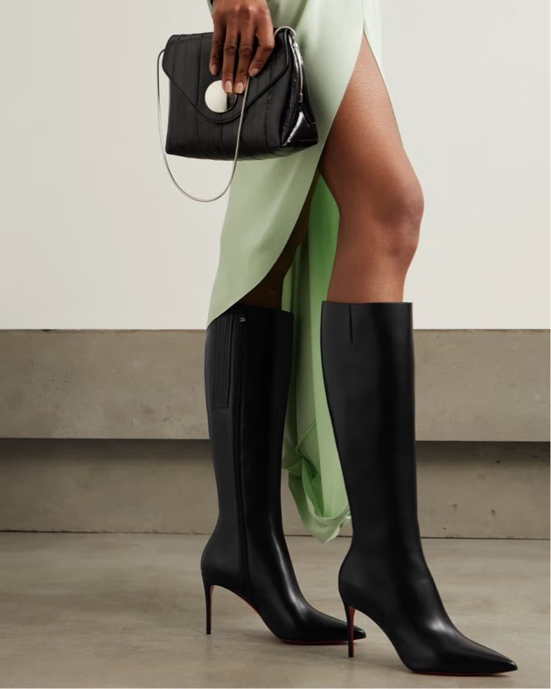 Louboutin Black Leather Boots - Image 1