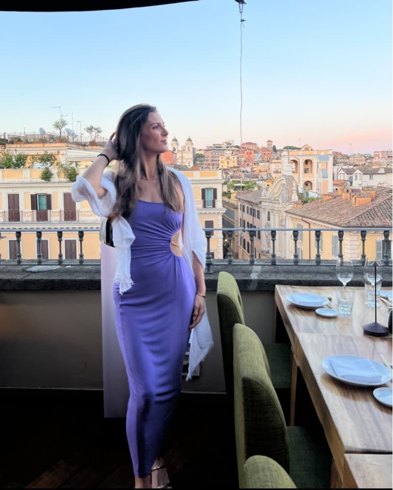 WeWoreWhat Purple Snake Chain Dress - Image 3