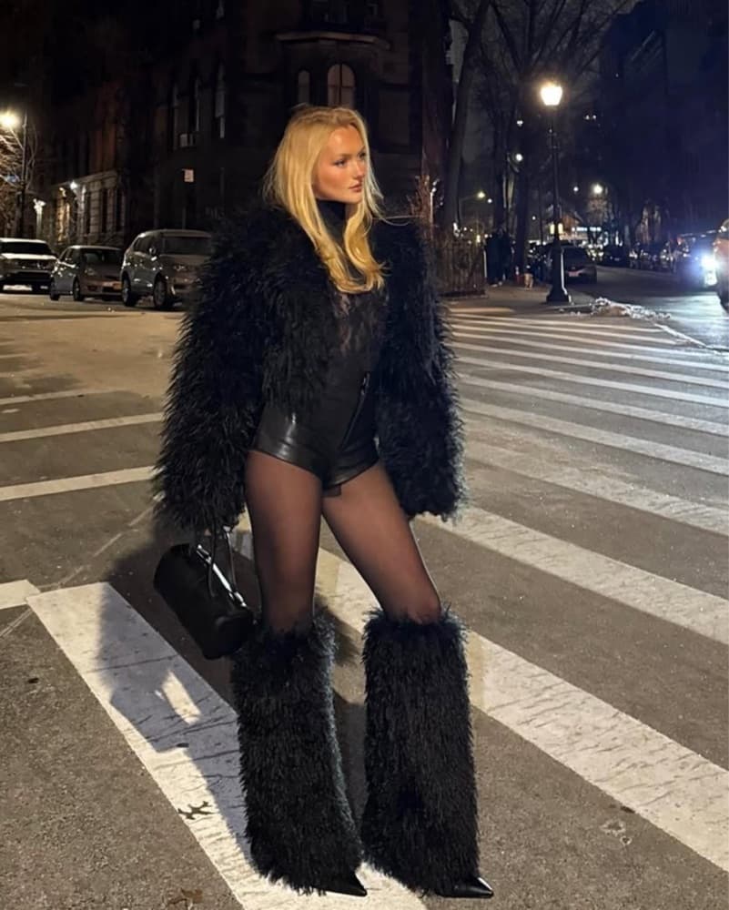 Icon Fur Black Boots  - Image 2