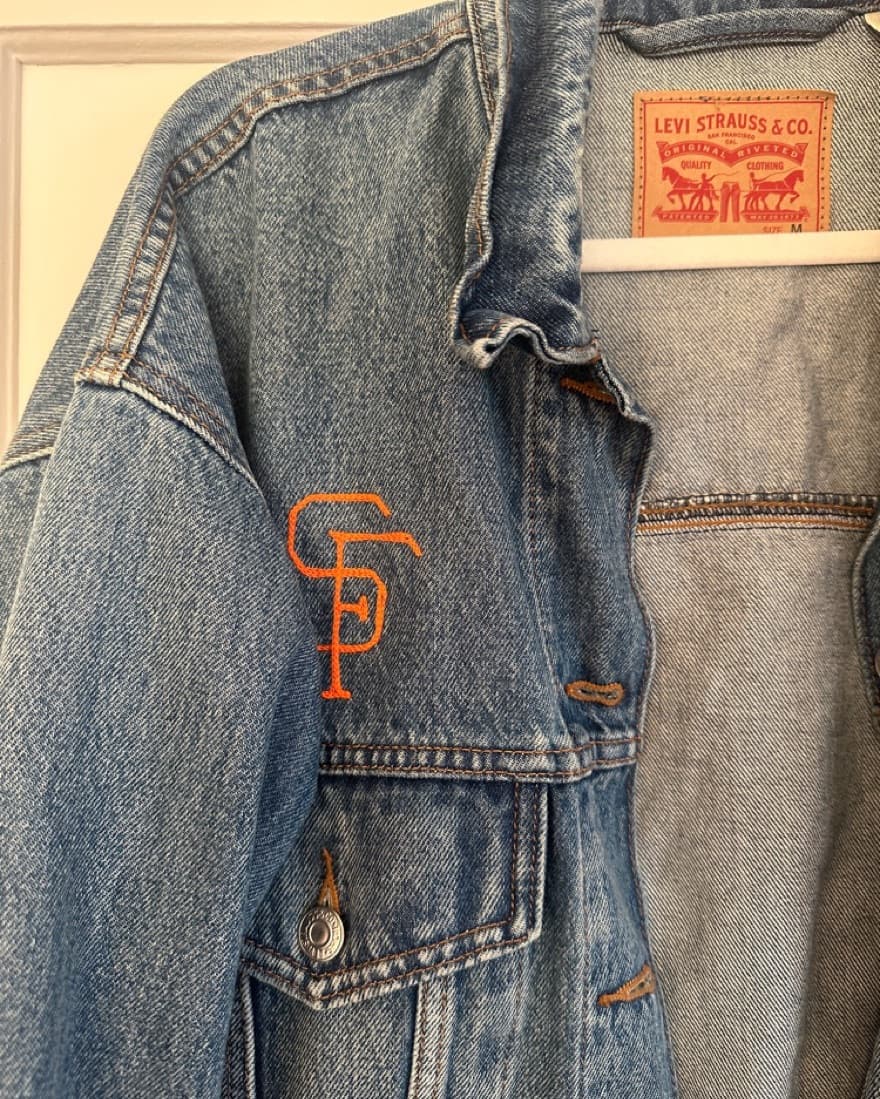 Levi's Denim Jacket with SF Giants Logo - Image 2