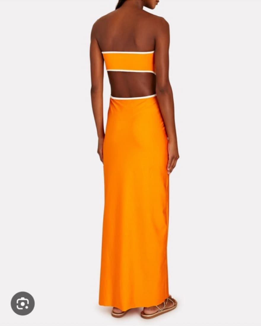 Baobab Mambo Dress, Orange - Image 4