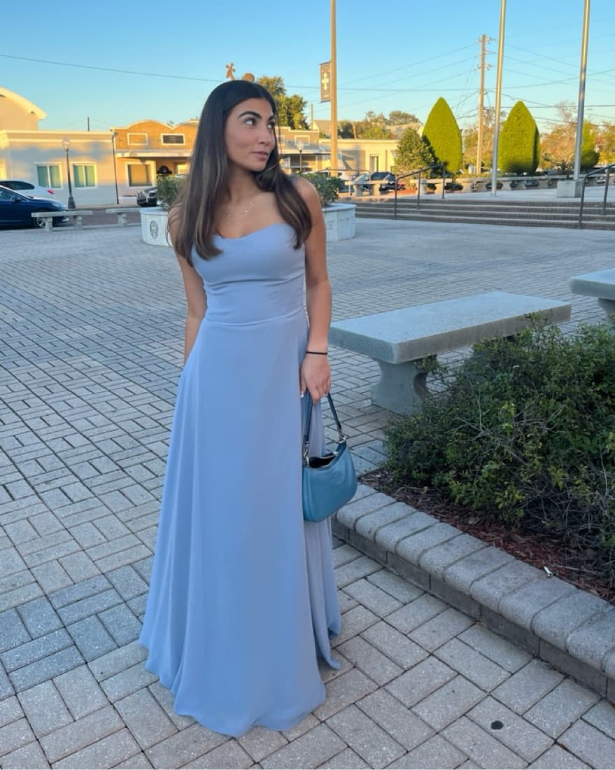 Light Blue Evening Dress - Image 1