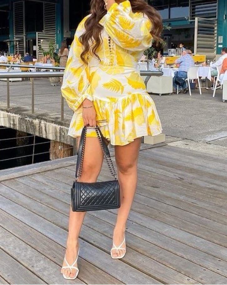 Acler Yellow Bastia Print Dress - Image 2