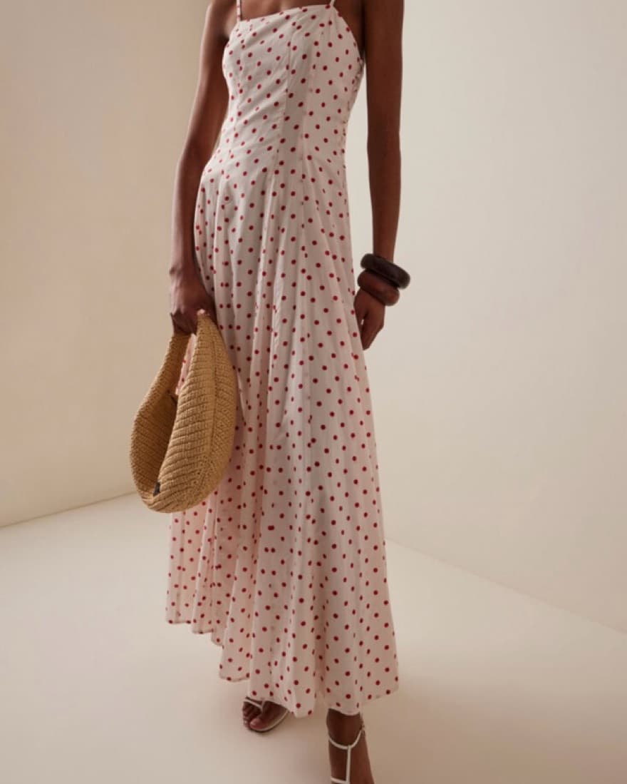 Posse Polka-Dot Cotton Maxi Dress - Image 2