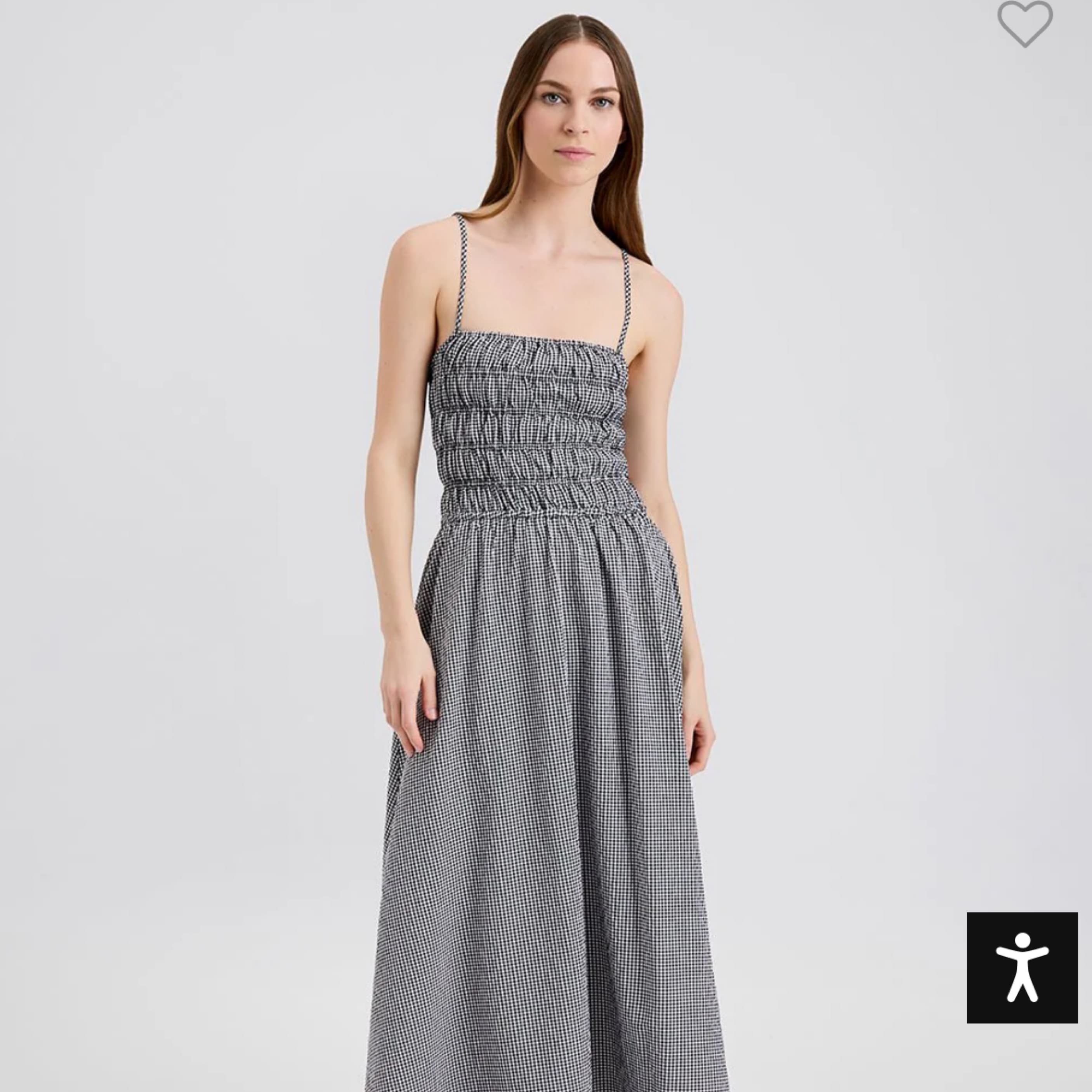 Solid & Striped Gingham Midi Dress - Image 3