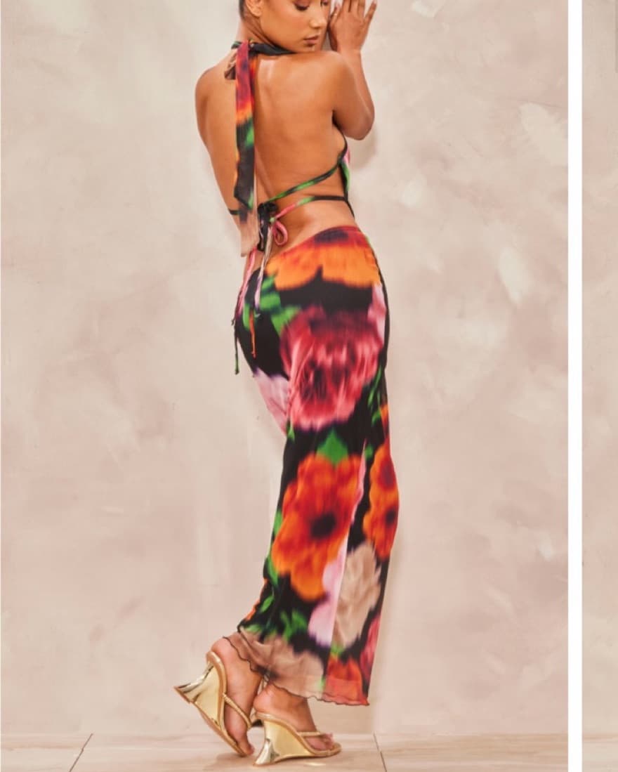 Multicolor Floral Dress - Image 2