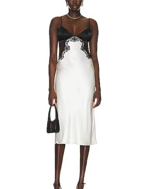 Fleur Du Mal Silk Lace Cut Out Dress XS - Image 3