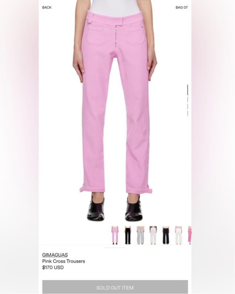 GIMAGUAS Pink Pant Size 34 XSMALL - Image 5