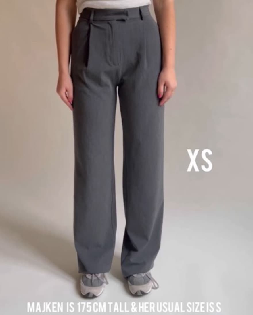 Djerf Avenue Favorite Pants Grey - Image 3
