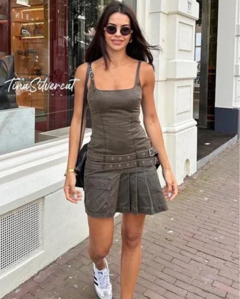 Cargo Mini Dress - Image 1