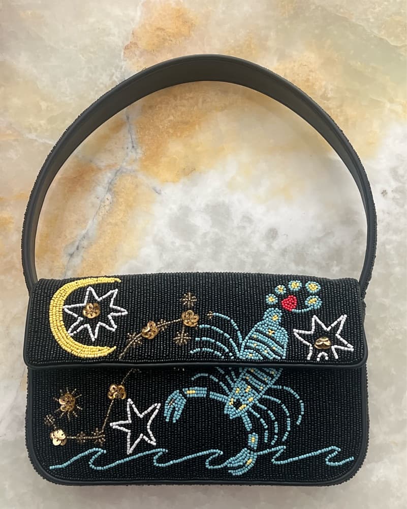 Staud Beaded Zodiac Scorpio Bag - Image 2