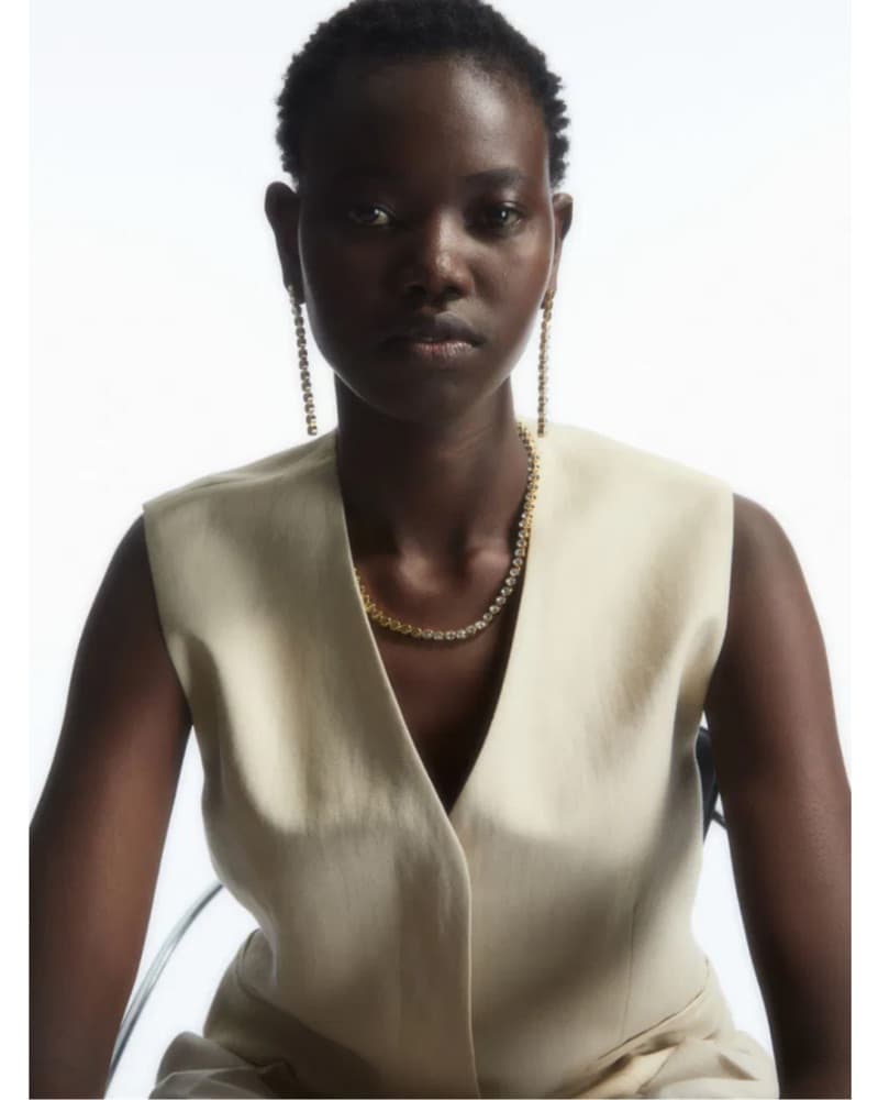 COS Short Crystal Necklace - Image 2
