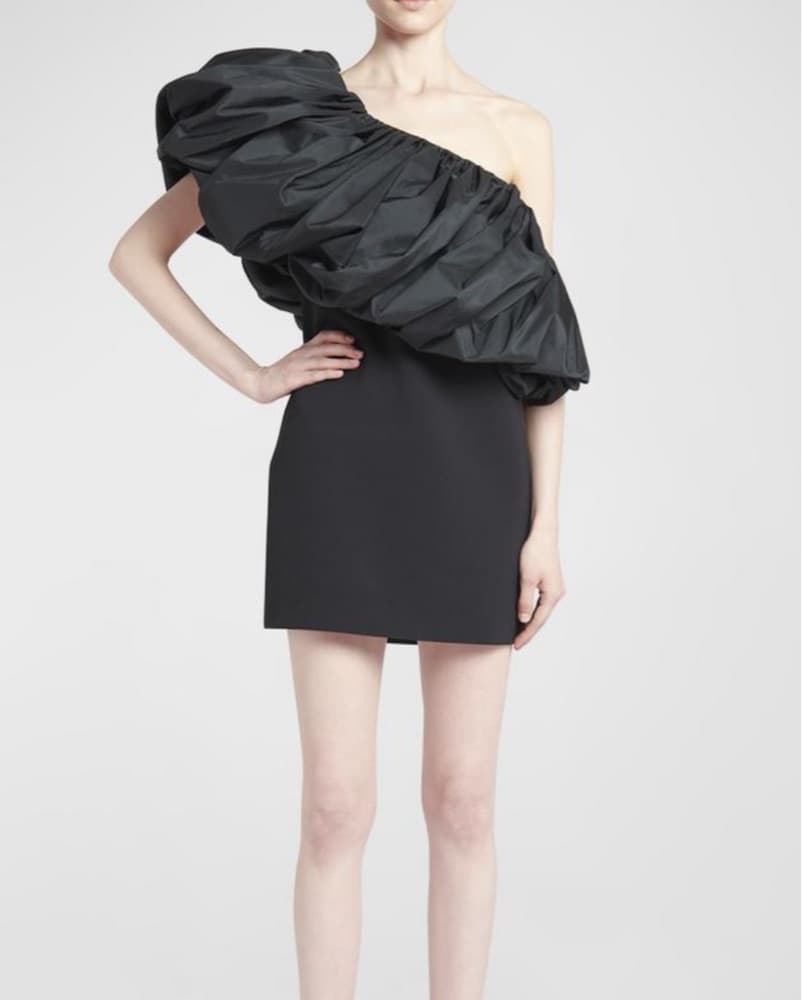 One Shoulder Ruffle Dress - Image 1