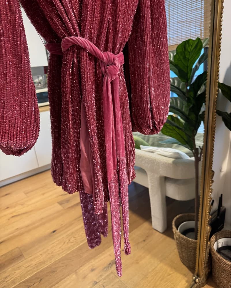 GABRIELLE SEQUIN ROBE - Image 3