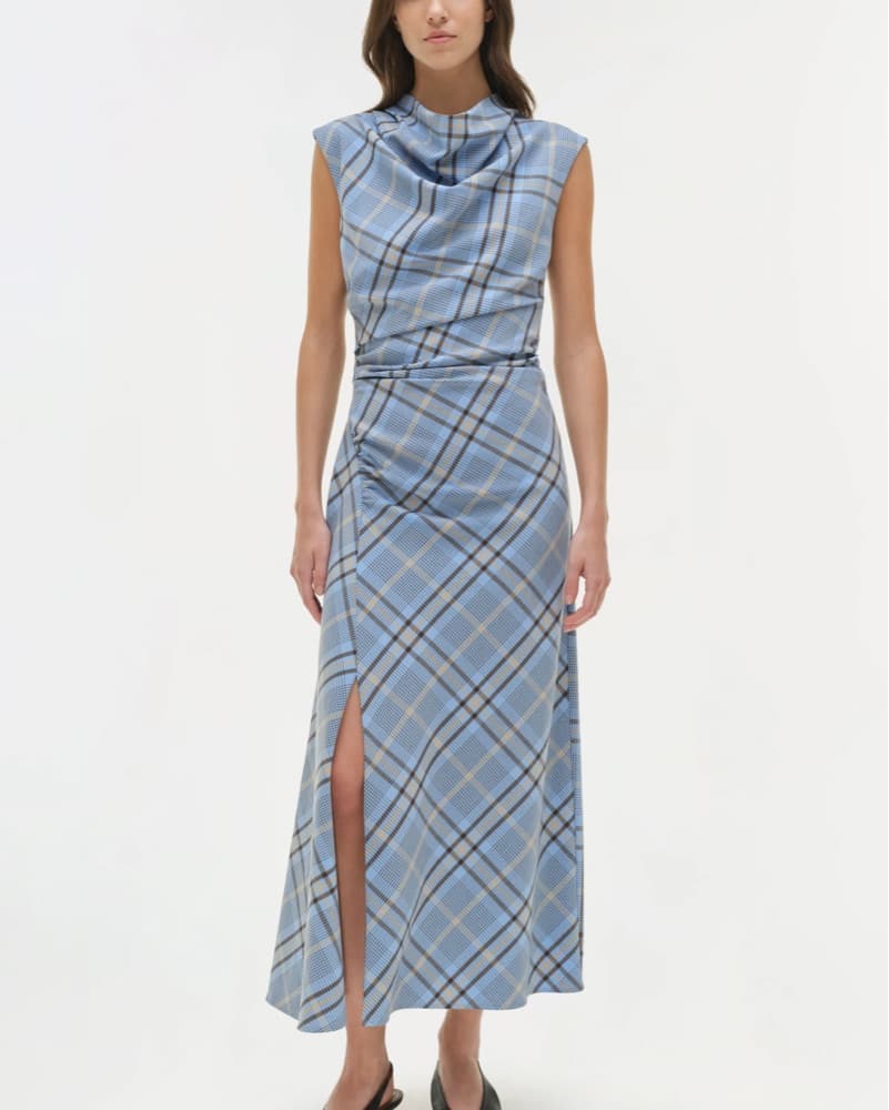 Simkahi Burke Draped Midi Dress - Image 1