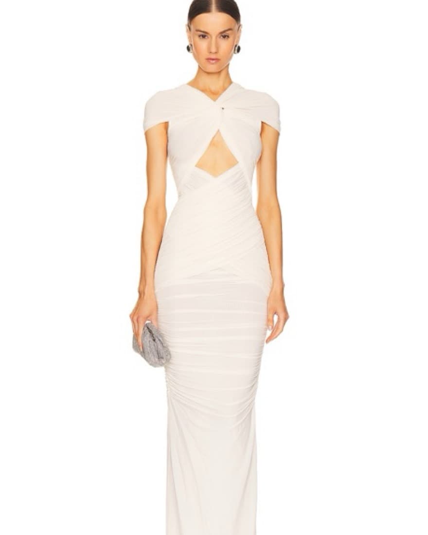 NASHA DRESS IN ECRU - Image 1