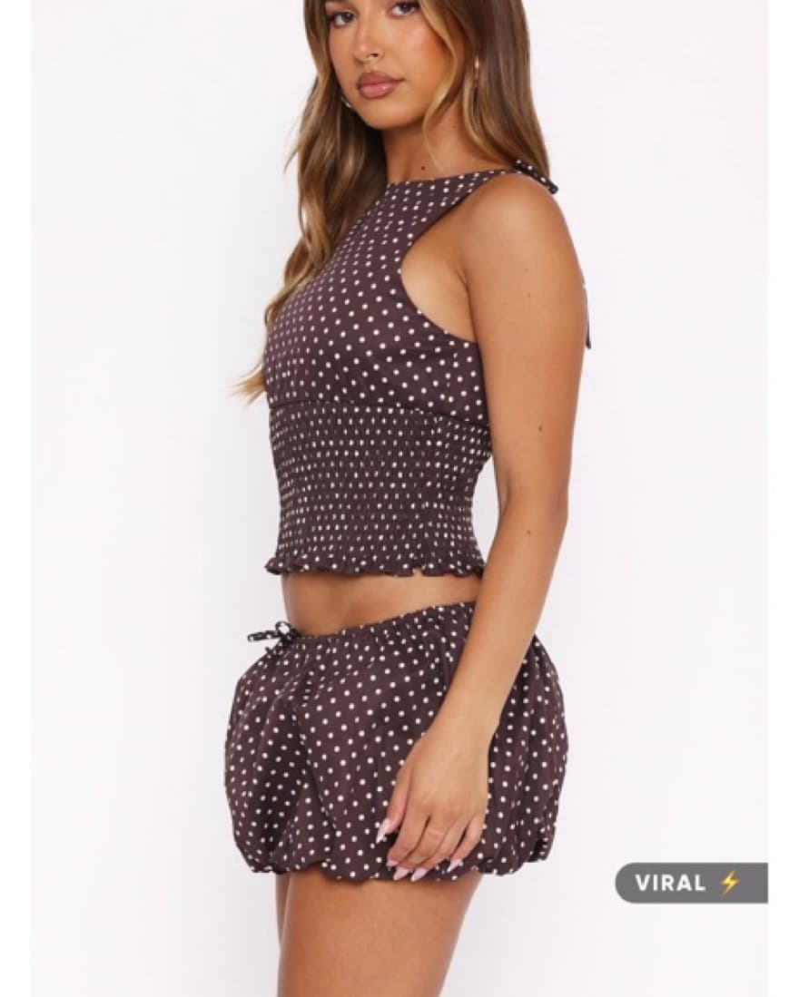 White Fox Boutique Polka Dot Set - Image 3