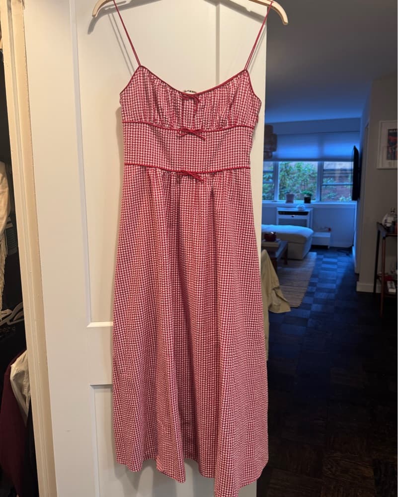 Doen Belline Red Gingham Dress - Image 3