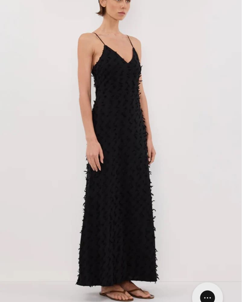 Dissh Black Bias Slip Dress - Image 1