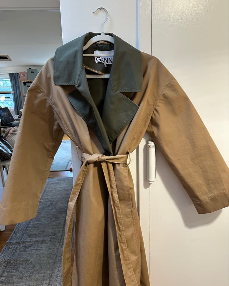 Oversized Ganni Vintage Trench - Image 2